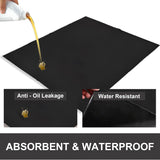AAIN Garage mats for Floor Under car, 36x29 inch Garage mat with 3mm Thickness, Oil Spill mat Stops Water, Motor Oil, Brake Fluid; Reusable, Easy Clean, Ideal for Most garages