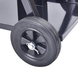 AAIN Two Tier Universal MIG Welding Cart with Wheels and Tank Storage, Heavy Duty Rolling Workshop Organizer Welding Cart for TIG MIG Welder and Plasma Cutter, 110Lbs Capacity