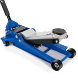 Aain 4 Ton (8,000 lb) Hydraulic Low Profile Floor Jack with Dual Piston Quick Lift Pump, Built-in Safety Valve, Heavy-Duty Service Jack for Cars, Trucks, and SUVs, Blue