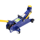 Heavy Duty 2-Ton Hydraulic Low Profile Floor Jack - 4000 lb Capacity, 5-1/8" to 13" Lift Range, Car Service Trolley Jack for Auto Repair (Blue )
