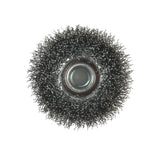 Aain 4PCS 3 Inch Carbon Steel Crimped Wire Wheel Cup Brush Set for Grinders, Coarse Crimped with 5/8-Inch-11 Threaded Arbor, Max RPM 12,500, Light-Duty Conditioning for Metal, Rust Removal, Abrasives