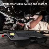 Aain AA075 15 Gallon Oil Drain Pan - 58 Quart Large Opening with Seal Cap for Easy Access and Leak-Free, Screw Vent for Smooth Oil Pour Out - Ideal Oil Change Pan for Cars and Trucks