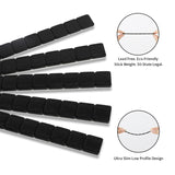 Aain (288PCS) 1/4 oz. 0.25 oz. Adhesive Stick on Wheel Weights,36 Strip Box, Black, Low Profile, EasyPeel Type for Cars, Trucks, SUVs, Motorcycles