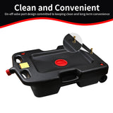 Aain AA075 15 Gallon Oil Drain Pan - 58 Quart Large Opening with Seal Cap for Easy Access and Leak-Free, Screw Vent for Smooth Oil Pour Out - Ideal Oil Change Pan for Cars and Trucks