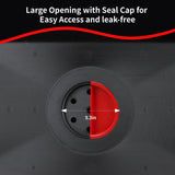 Aain AA075 15 Gallon Oil Drain Pan - 58 Quart Large Opening with Seal Cap for Easy Access and Leak-Free, Screw Vent for Smooth Oil Pour Out - Ideal Oil Change Pan for Cars and Trucks