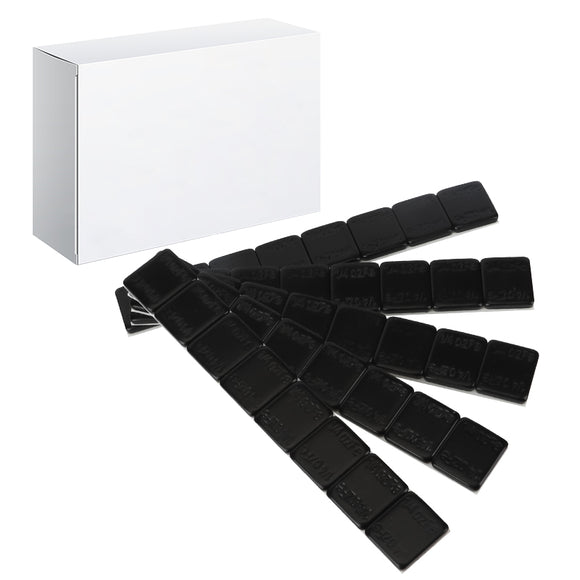 Aain (288PCS) 1/4 oz. 0.25 oz. Adhesive Stick on Wheel Weights,36 Strip Box, Black, Low Profile, EasyPeel Type for Cars, Trucks, SUVs, Motorcycles