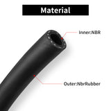 Aain 3/8" Fuel line, rubber tubing for fuel and water, durable NBR construction, wide application for boats, cars, lawnmowers; includes fuel line clamp, ensuring smooth fuel delivery (3/8"10FT)