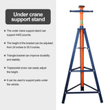 Aain Underhoist Tripod Stand 2 Ton Capacity High Lift Jack Stand Reach Under Hoist Stand High-Position Lift Range,Height up to 80 Inches, 24.4 Inch Triangle Base