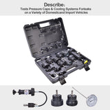TM115 Radiator Pressure Tester Kit,Vacuum Pump Type Cooling System for Universal Vehicles