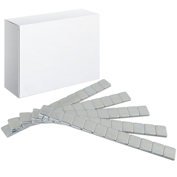 Aain 1/4 oz, zinc-Coated, Adhesive Stick on Wheel Weights, EasyPeel Type. Cars, Trucks, SUVs, Motorcycles, Low Profile, 48 Strips/Box,576pcs
