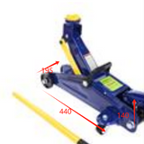 Heavy Duty 2-Ton Hydraulic Low Profile Floor Jack - 4000 lb Capacity, 5-1/8" to 13" Lift Range, Car Service Trolley Jack for Auto Repair (Blue )
