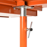 Aain Heavy Duty Adjustable Work Table Bench - 200 lbs Rolling Tool Cart Tear Down Tray with Wheel & Drawer, Hand Tools/Parts Storage Organizer, Rubber Corners, Orange