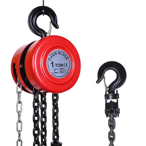 AAIN Chain Hoist ton, Manual Chain Hoist Accurate and Safe Operation, high-Quality Alloy Steel, feet Chain Length, Suitable for Industrial use, Chain, Chain Link, Electric Chain Hoist. (1T3M/10FT)