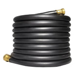 Aain 100FT 5/8 Heavy Duty Flexible Durable Rubber Garden Hose with Brass Fittings Kink Free Leakproof for Gardening Agriculture Car Washing Black