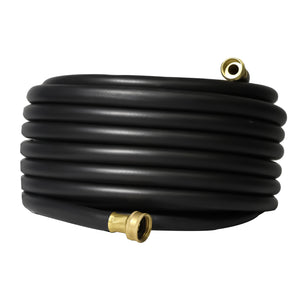 Aain Garden Hose 5/8 IN X 50 FT, Brass Fittings Lightweight All-Weather Water Hose, Durable and Flexible, Leak-Free Connections, Black