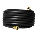 Aain Garden Hose 5/8 IN X 50 FT, Brass Fittings Lightweight All-Weather Water Hose, Durable and Flexible, Leak-Free Connections, Black