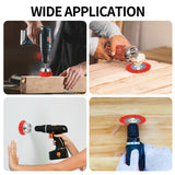 Aain 5 Pack Abrasive Filament Nylon Wire Drill Wheel and Cup Brush Set with 1/4" Drill Shank for Removing Rust, Corrosion Nylon Drill Brush Kit for Angle Grinder
