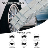 Aain 1oz, zinc-Coated, Adhesive Stick on Wheel Weights, EasyPeel Type Tire Wheel Weight for Cars, Trucks, SUVs, Motorcycles, Low Profile, 36 Strips/Box,144pcs