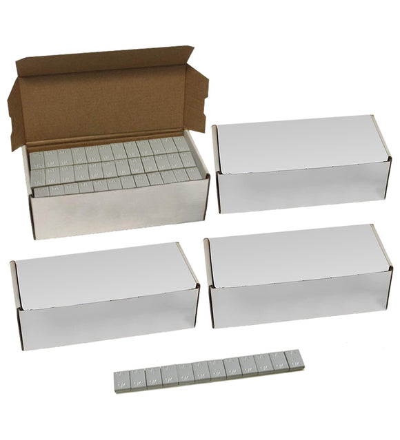 Aain (2304PCS) 1/4 oz. 0.25 oz. Adhesive Stick on Wheel Weights,4 Boxes, 9lbs/Box, 48 Strip Box, Gray, Low Profile, EasyPeel Type for Cars, Trucks, SUVs, Motorcycles