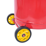 Aain 20-Gallon Air Operated Waste Oil Drain Tank with Wheels, Portable Industrial Fluid Drainage System - Adjustable Funnel Height for Auto Shops, Farm Equipment & Garage Use (Red)