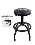 Aain 250-Pound Adjustable Height Bar Stool, Pneumatic Swivel Bar Stool, 360 Degree Swivel, Heavy Duty Steel Frame Stool Perfect for Home, Bar, Garage and Shop, Black