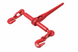 AAIN Chain and Binder Kit 3/8in-1/2in, G80 Chains Ratchet Load Binders 9200lbs Working Strength, Ratchet Binders and Chains, 3/8in x 10ft G80 Chains, for Truck, Tie Down, Hauling, Towing 2pack
