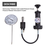 TM115 Radiator Pressure Tester Kit,Vacuum Pump Type Cooling System for Universal Vehicles