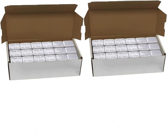 Aain 2 Boxes 1/2oz, 0.5oz, Grey, Adhesive Stick on Wheel Weights, EasyPeel Type, Ultra Slim Low Profile Wheel Weights for Cars, Trucks, SUVs, Motorcycles. 144oz/Box, 576pcs