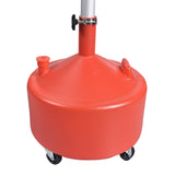 Aain 8 Gallon Portable Upright Oil Drain | Easily Recycle Automotive Waste Fluids | Adjustable Funnel Height | Use with Car Lifts | 16.5 Inch Funnel w/Built-in Strainer | Industrial Fluid Drain Tank