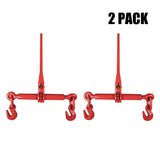 Eisen Heavy Duty Ratchet Lever Chain Load Binder - 1/2 Inch x 5/8 Inch Load Binders w/Grab Hooks 13,000 Pounds Working Load Limit for Tractor and Chains, 2 Pack