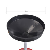 Aain Portable Waste Oil Drain Tank 18 Gallon with Steel Waste Oil Container, Adjustable Funnel Height, Oil Changing, Oil Dolly for Car Fluid Fuel Transfer Drainage