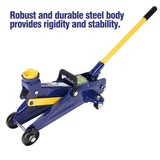 Heavy Duty 2-Ton Hydraulic Low Profile Floor Jack - 4000 lb Capacity, 5-1/8" to 13" Lift Range, Car Service Trolley Jack for Auto Repair (Blue )