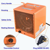 Aain Portable Electric Garage Infared Fast Heater, Industrial Fan Forced Heaters For Workshop,Home,Shop & Office, 240 Volt Garage Heater, 4800 Watt, 60Hz