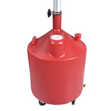 Aain Portable Waste Oil Drain Tank 18 Gallon with Steel Waste Oil Container, Adjustable Funnel Height, Oil Changing, Oil Dolly for Car Fluid Fuel Transfer Drainage