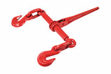 EI002A 5/16 Inch- 3/8 Inch Ratchet Load Binders For Heavy Duty Cargo Flatbed Trailers 2 Pack