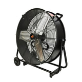 Aain 24 Inch Grade High Velocity Movement Heavy Duty Drum 2 Speed Air Circulator Floor Fan, 7500 CFM-Industrial Metal Blower Fan, Commercial, Residential, and Greenhouse Use
