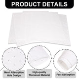 AAIN 15x20 in Oil Absorbent Pads, 200 Pcs White Heavy Weight Oil-Only Absorbent Pad,Used for Oil Spill Cleaning in Garage Workshop, Reusable, Washable, Durable