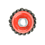 AAIN 60 Pieces - 3 Inch Twisted Knotted Wheel Cup Brush with 5/8"-11 Threaded Arbor for Angle Grinder, Max RPM 12,500, Heavy-Duty Conditioning for Metal - 0.020in Carbon Steel for Rust Removal, Abrasives