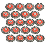 Aain 20 Pack Steel Wire Wheel Brush,Knotted Wire Brush 4 inch for Cleaning Rust, Stripping and Abrasive, for Drill Attachment