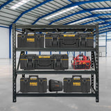 Aain 8000 LBS Heavy Duty Shelving, 77 in Ultra Wide Metal Garage Shelving Unit, 4 Tier Industrial Adjustable Shelf for Warehouse, Garage, Workshop, and Commercial Use