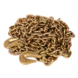 Aain 5/16" Transport Load Binder Chain, 20 ft Tie Down Chains for Trailers G80 Tow Chain for Load Tie-Down Fixed Cargo Flatbed Truck Heavy Duty Safety Chains with Clevis Grab Hooks G70-4,900 lbs WLL
