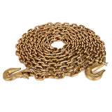 Aain 5/16" Transport Load Binder Chain, 20 ft Tie Down Chains for Trailers G80 Tow Chain for Load Tie-Down Fixed Cargo Flatbed Truck Heavy Duty Safety Chains with Clevis Grab Hooks G70-4,900 lbs WLL