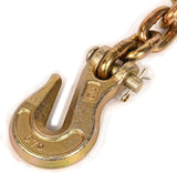 Aain 2 Pack G80 Trailer Safety Chains 5/16 Inch x 20 FT Transport Binder Chain with G70 Clevis Grab Hooks Logging Chain for Load Tie-Down, Trailer, Flatbed Binding Chain-4,900 lbs Safe Working Load