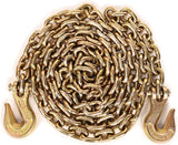 Aain G80 Transport Binder Chain 2 Pack 3/8 Inch x 20 Foot Heavy Duty Binder Chain with G70 Safe Grabs 6,600 lbs WLL Trailer Chains Set for Truck Transporting Towing Logging Tie Down Safety Chain