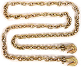 Aain G80 Transport Binder Chain 2 Pack 3/8 Inch x 20 Foot Heavy Duty Binder Chain with G70 Safe Grabs 6,600 lbs WLL Trailer Chains Set for Truck Transporting Towing Logging Tie Down Safety Chain