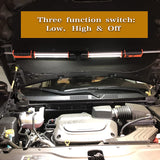 AAIN 1400 lumens Rechargeable led Under Hood Work Light bar for Mechanics, auto Repair, Emergency with 40 SMD LEDs, Flexible Design, Adjustable Padded Hooks, 3-Hour Charge time