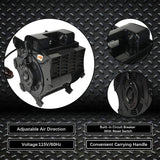 Aain SP015 1200 CFM 2/5 HP Adjustable Industrial Floor Fan Air Blower, 3 Speed Heavy Duty Air Mover for Water Damage, Mechanics Floor and Carpet Dryer, Outdoor and Indoor Use