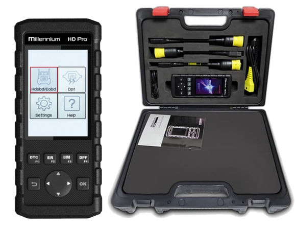 Launch Tech Millennium HD Pro Professional Code Scanner Tool with PDF for Automotive Engine Fault Code Reader, Diagnostic Scanner Tool