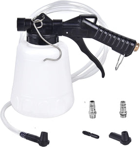 Aain 1-Liter Vacuum Brake Fluid Bleeder - Brake Bleeder kit - Hanging Hook and Locking Trigger Allows for Hands Free Operation