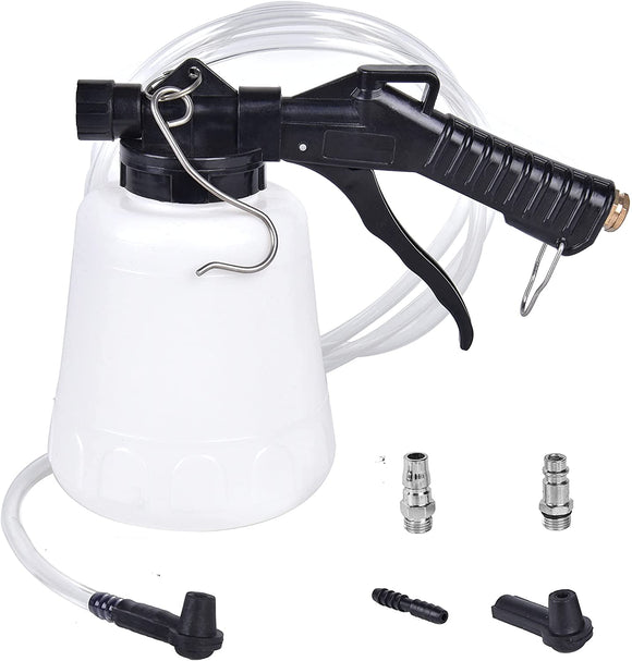 Aain 1-Liter Vacuum Brake Fluid Bleeder - Brake Bleeder kit - Hanging Hook and Locking Trigger Allows for Hands Free Operation